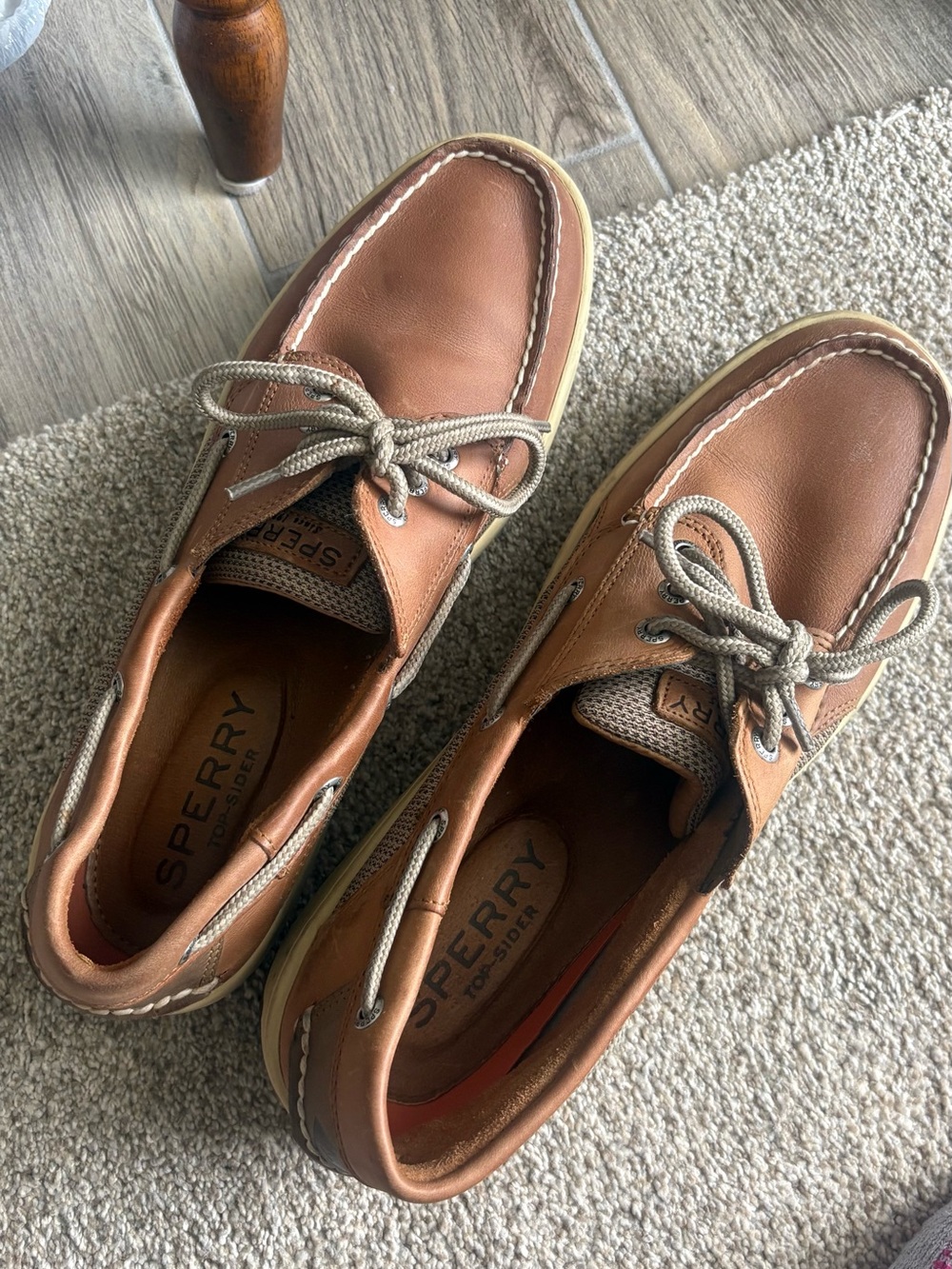 Sperry Men’s Tan Leather Deck Shoes
